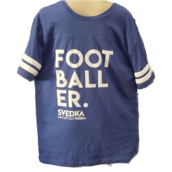 Svedka vodka Footballer Football T-shirt Jersey Size Large - Picture 1 of 5